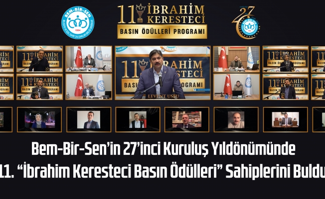 11. “İbrahim Keresteci Basın Ödülleri” Sahiplerini Buldu