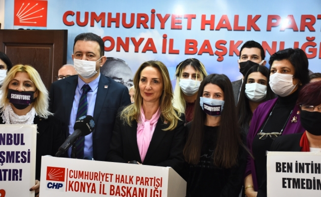 CHP Kadın Kolları Genel Başkanı Nazlıaka, Konya'da kadına şiddeti konuştu: