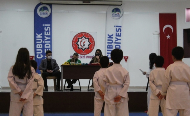 Çubuk’ta judo kuşak sınavı yapıldı