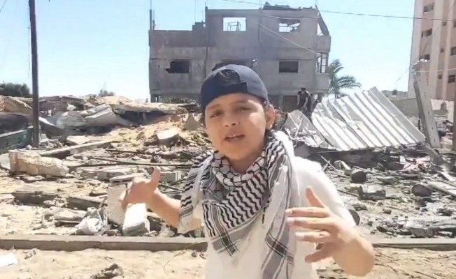13 yaşındaki Filistinli çocuktan dünyaya haykırış