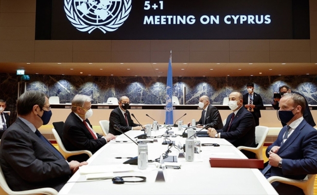 Cenevre'de 5+1 gayriresmi Kıbrıs konferansına KKTC Cumhurbaşkanı Tatar'ın sunduğu 6 maddelik öneri damga vurdu