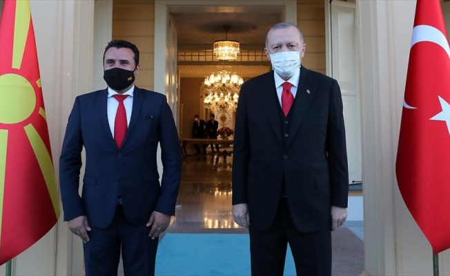 Cumhurbaşkanı Erdoğan, Kuzey Makedonya Başbakanı Zoran Zaev'i kabul etti
