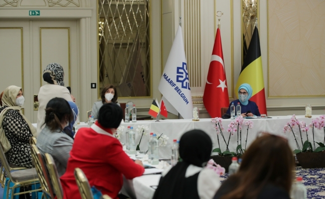 Emine Erdoğan Brüksel'de Maarif Vakfının istişare toplantısına katıldı