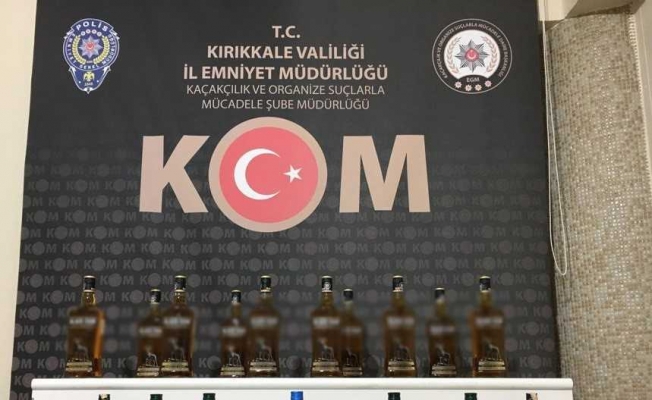 Kırıkkale'de gümrük kaçağı alkol ve sigara ele geçirildi