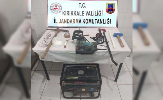 Kırıkkale'de define arayan 2 şüpheli suçüstü yakalandı