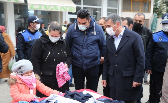 Gölbaşı Belediye Başkan Şimşek'ten pazar esnafına ziyaret