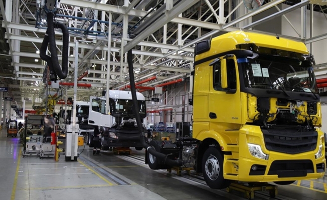 Türkiye'de üretilen her 10 kamyon ve tırdan 7'si Aksaray'da banttan iniyor