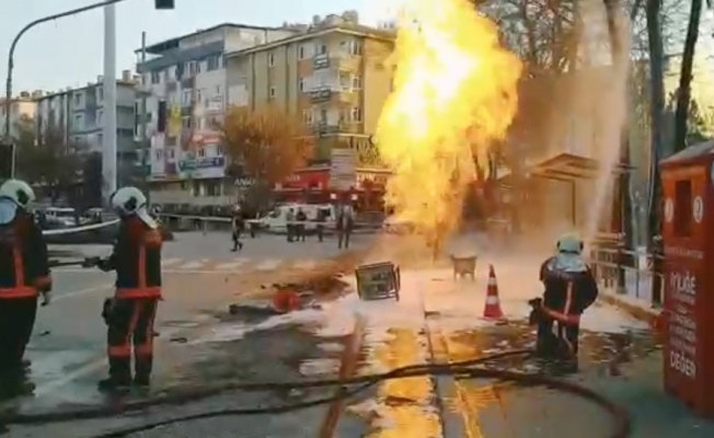 Ankara'da doğal gaz hattında patlama