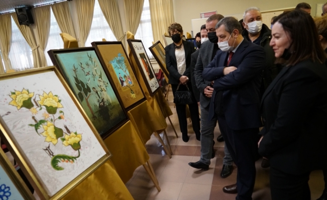 Polatlı'da Yunus Emre resim sergisi açıldı
