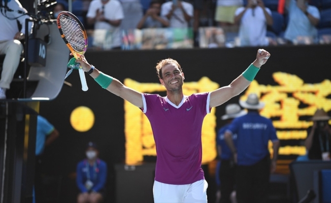Avustralya Açık'ın tek erkeklerde ilk finalisti Nadal