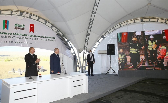 Azerbaycan Cumhurbaşkanı Aliyev: Zengilan'daki Dost Agropark projesi örnek olacak