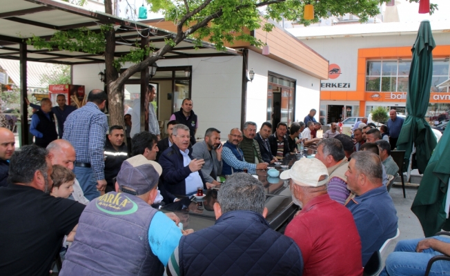 Kayseri'den gelen heyet Şarkışla'daki çiftçilerin sorunlarını dinledi