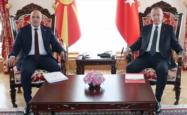 Cumhurbaşkanı Erdoğan, Kuzey Makedonya Başbakanı Kovaçevski'yi kabul etti