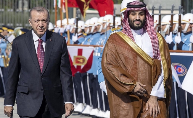Cumhurbaşkanı Erdoğan, Suudi Arabistan Veliaht Prensi Selman'ı resmi törenle karşıladı