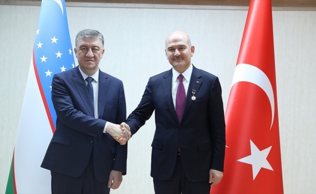 Bakan Soylu, Özbekistan İçişleri Bakanı Bobojonov ile görüştü
