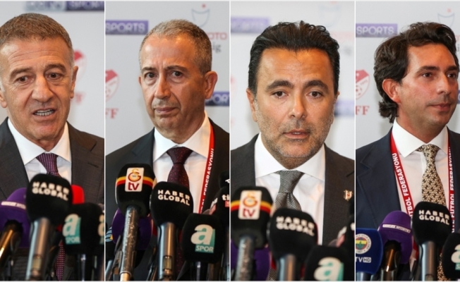 Dört büyük takım yöneticileri Süper Lig'de fikstür çekimini değerlendirdi