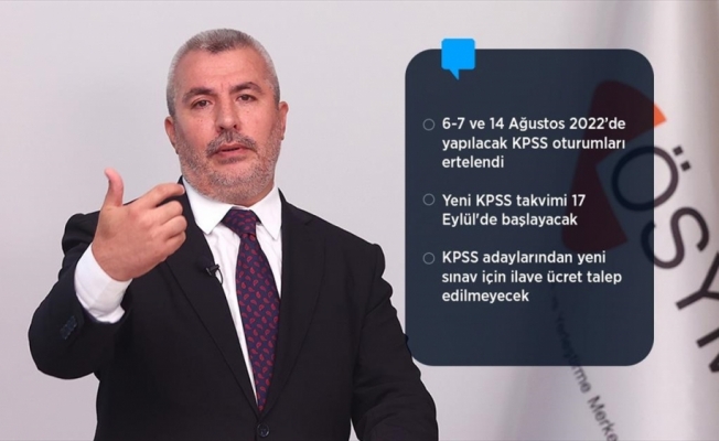 ÖSYM Başkanı Ersoy: 31 Temmuz'da yapılan KPSS oturumları iptal edildi