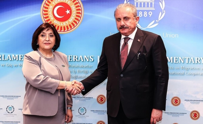 TBMM Başkanı Şentop'tan, Azerbaycan Milli Meclis Başkanı Gafarova'ya tebrik telefonu