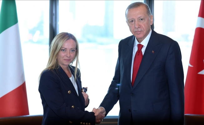 İletişim Başkanlığından, Cumhurbaşkanı Erdoğan'ın İtalya Başbakanı Meloni'yi kabulüne ilişkin açıklama:
