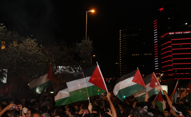 İsrail'in Gazze saldırıları Ankara'da protesto edildi