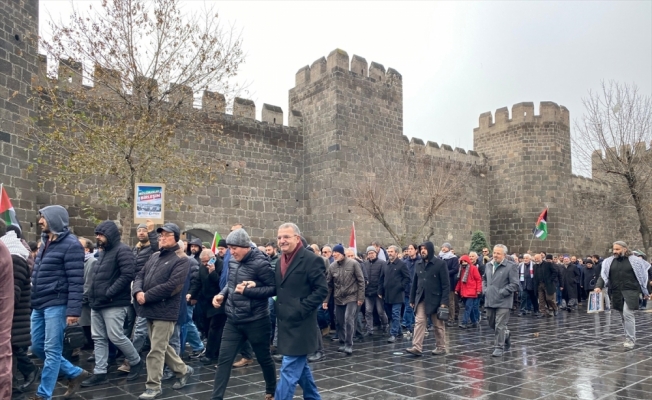 Kayseri'de Filistin'e destek yürüyüşü düzenlendi