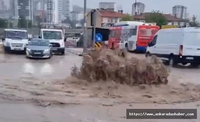 Ankara'yı sağanak vurdu: Yollar göle döndü, iki kardeş sele kapıldı