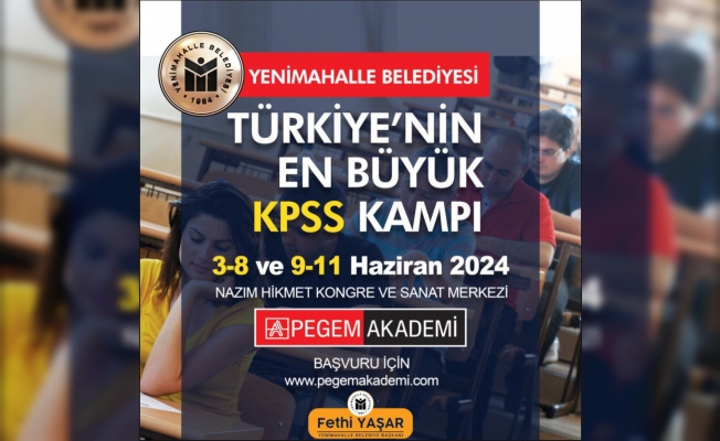 Türkiye’nin en büyük KPSS kampı başlıyor
