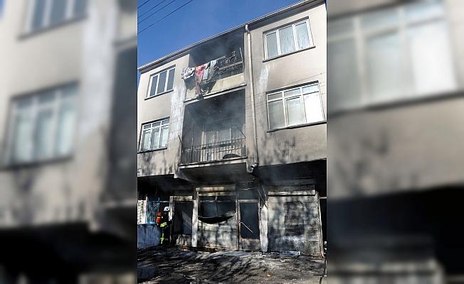 Kayseri'de iş yeri yangını