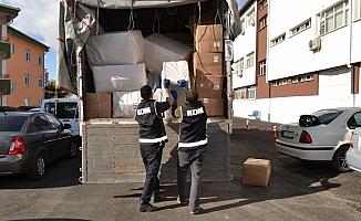 Aksaray'da 106 bin paket kaçak sigara ele geçirildi