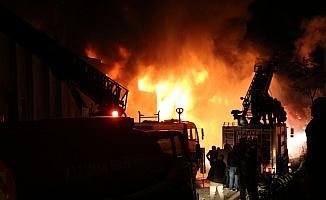 Karaman'da fabrika yangını