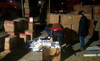 Kayseri'de 69 bin 800 paket kaçak sigara ele geçirildi