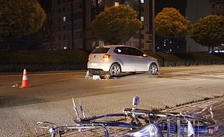 Konya'da otomobilin çarptığı bisikletli öldü