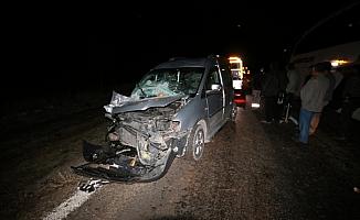 Konya'da zincirleme trafik kazası: 2 yaralı