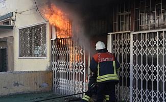 Kayseri'de iş yeri yangını