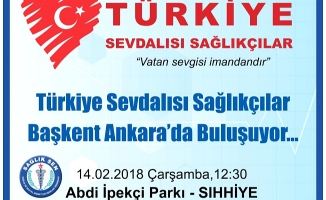 Sağlıkçılar Ankara'da Buluşacak