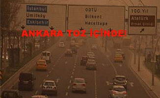 Ankara'da Tozlu Havaya Dikkat!