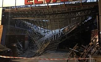 Ankara'da inşaat iskelesi çöktü: 2 yaralı
