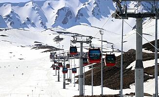 Erciyes'te kayak sezonu 15 Nisan'a kadar uzadı