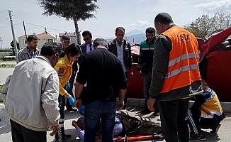 Konya'da otomobil kamyonla çarpıştı: 3 yaralı