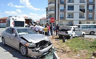 Aksaray'da trafik kazası: 2 yaralı