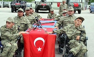 Ankara'daki engellilere bir günlük temsili askerlik