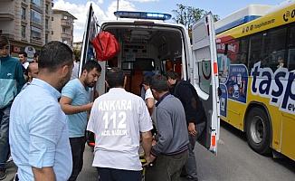 Çubuk'ta trafik kazası: 1 yaralı