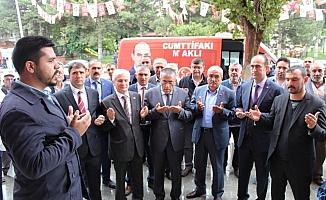 MHP Kırşehir milletvekili adaylarının ilçe ziyaretleri