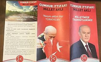 MHP'nin seçim broşüründe Bahçeli ve Erdoğan yan yana