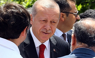 Cumhurbaşkanı Erdoğan Hacıbayram Camisi'nde
