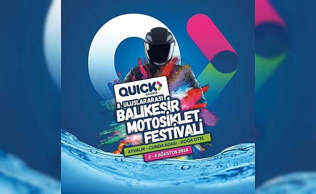 Quick Sigorta, 8. Uluslararası Balıkesir Motosiklet Festivali'nin ana sponsoru