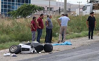 Çankırı'da kamyonun çarptığı motosiklet sürücüsü öldü