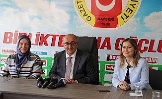 Milletvekili Nergis, Kayseri Gazeteciler Cemiyetini ziyaret etti