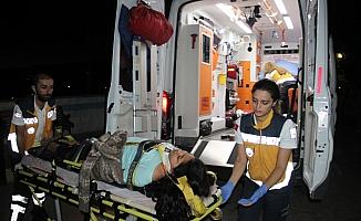 Sivas'ta otomobil devrildi: 7 yaralı