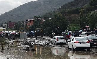 Trabzon'da şiddetli yağış ve heyelan